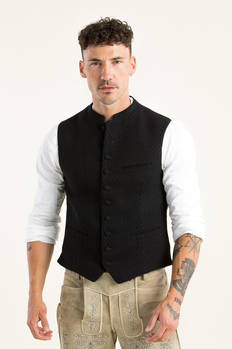 Trachtenweste Konstantin A004220-605 schwarzblau
