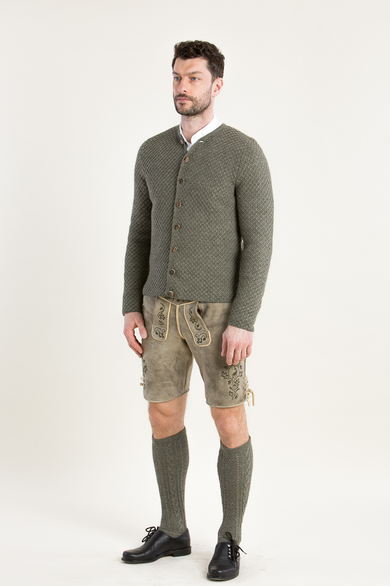 Strickjanker Xaver A003077-795 oliv