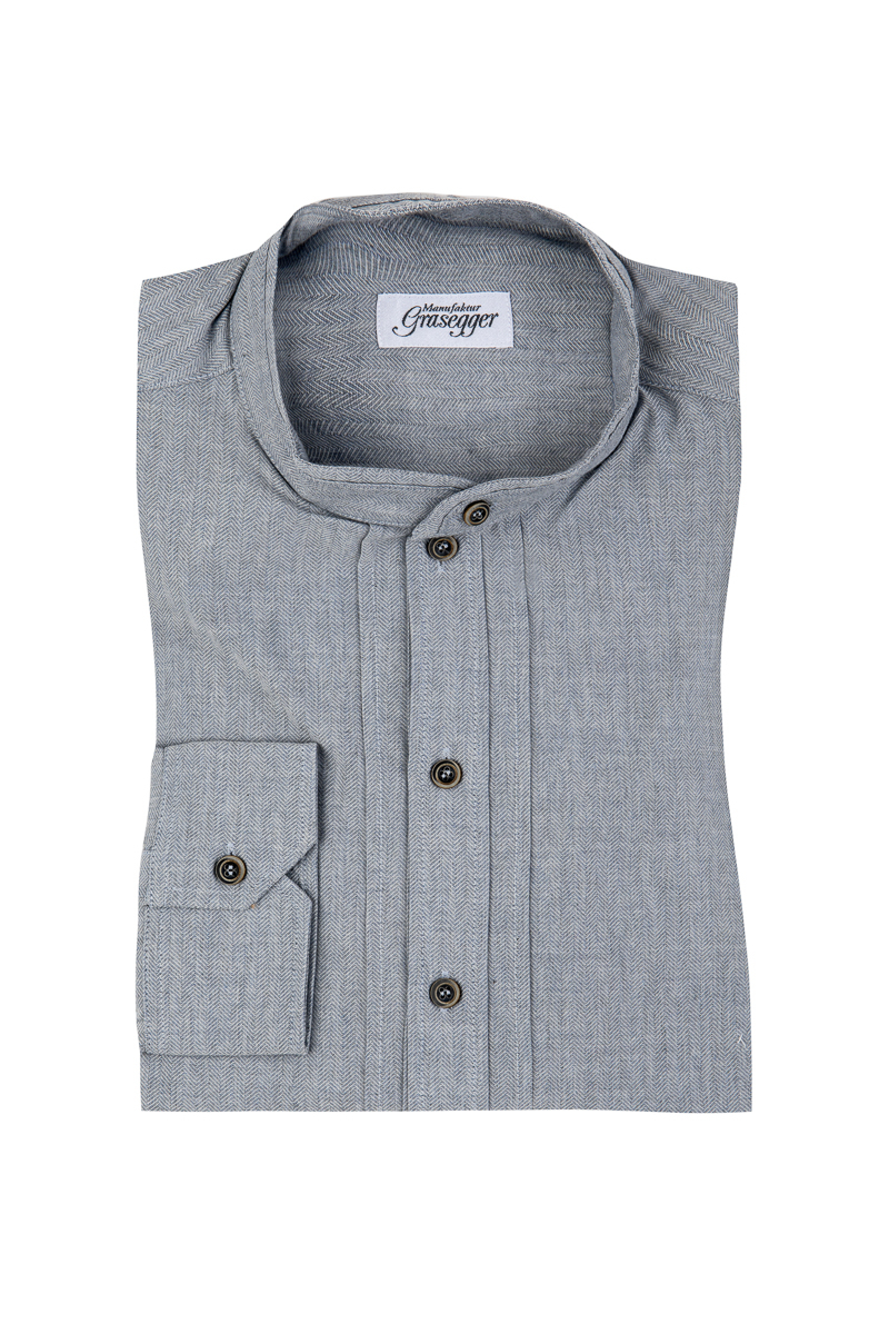 Trachtenhemd Kissing 25130-047 blau