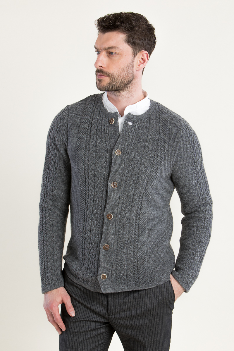 Strickjanker j-121 grau