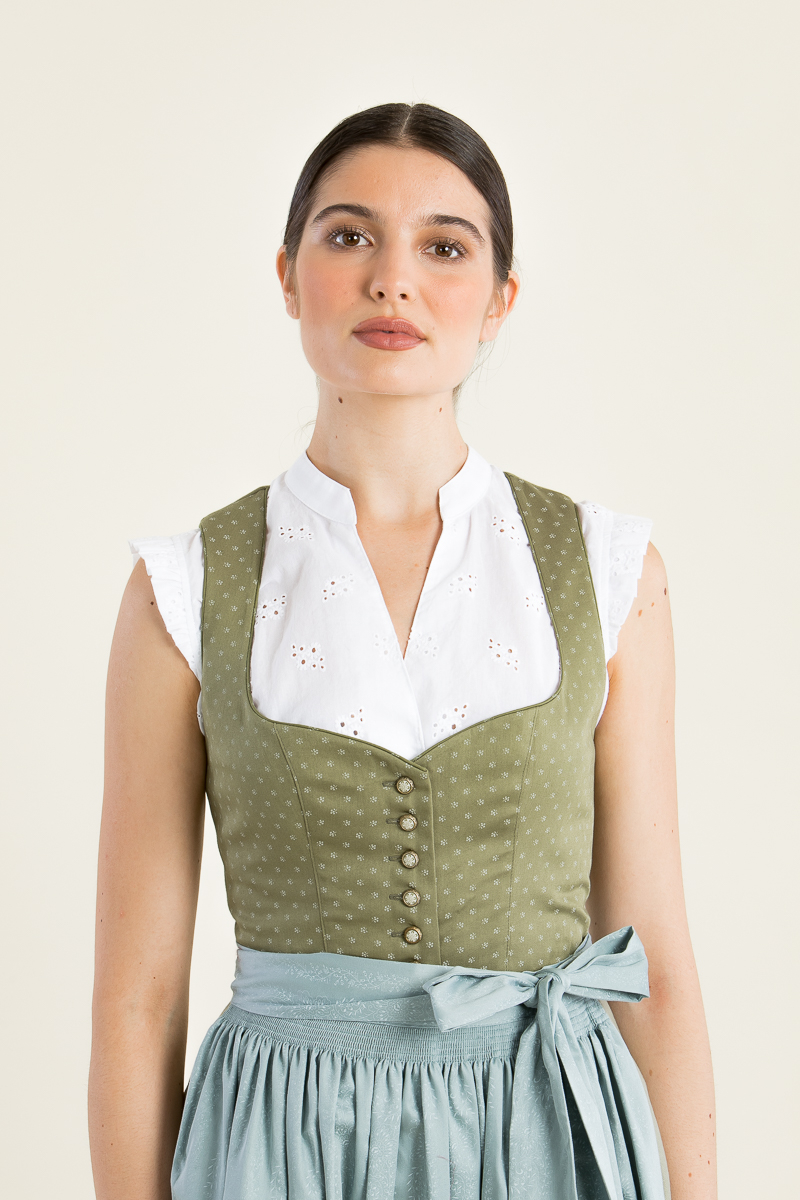 Dirndlbluse mit Flügelarm Anja weiß