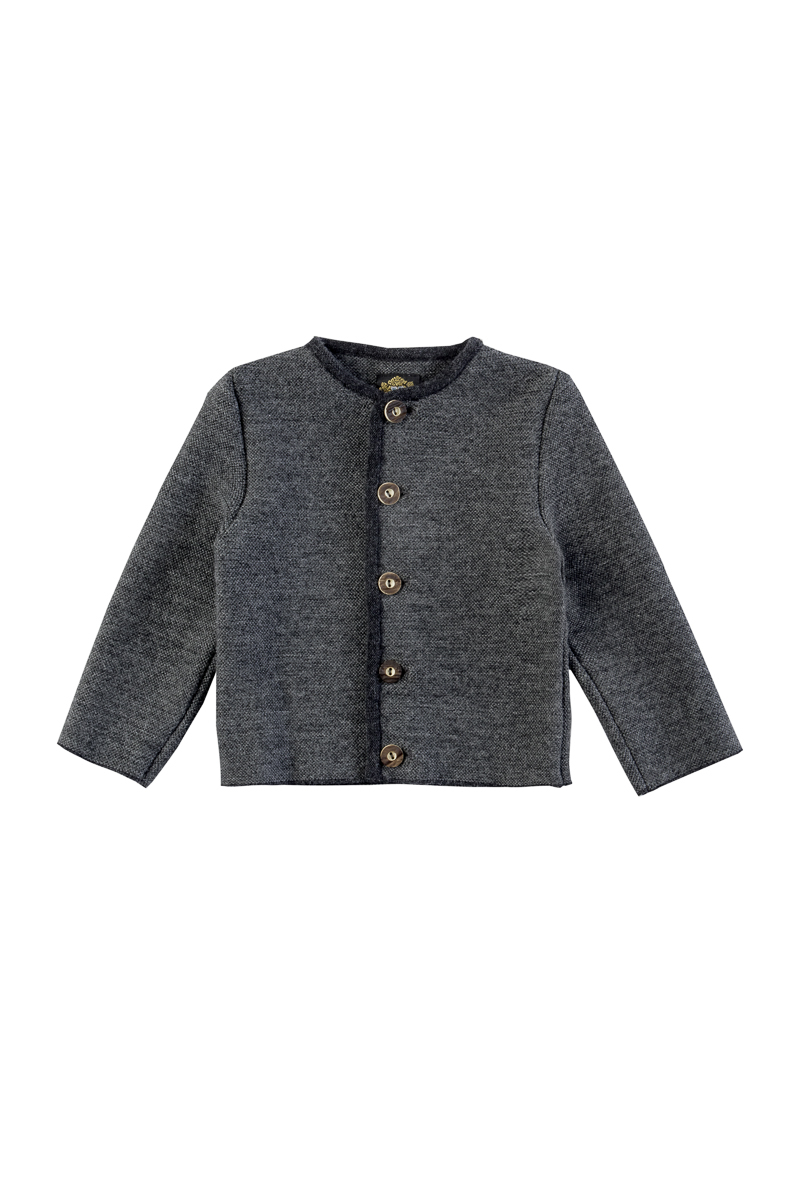 Kinder Strickjanker Wals grau