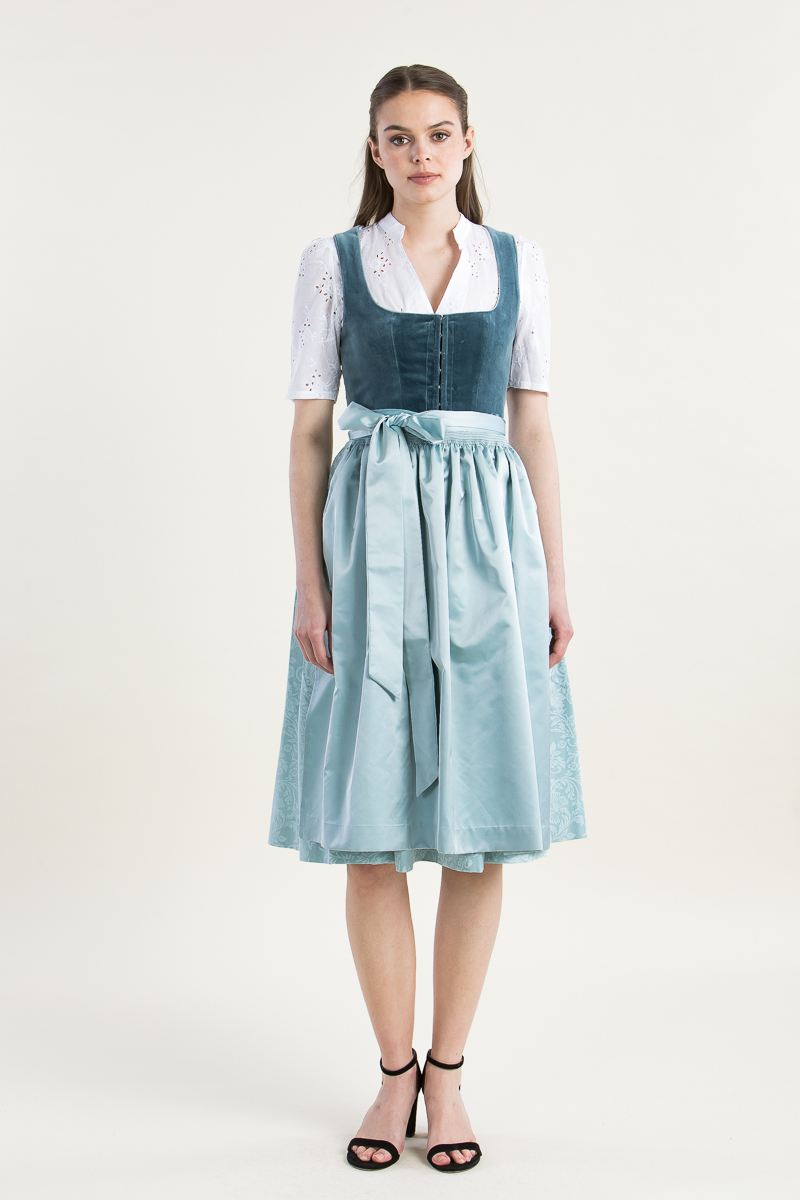 Samtdirndl Plattensee 2000-47 türkis