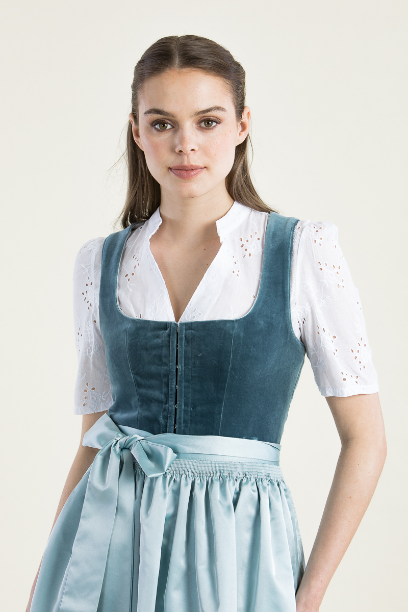Samtdirndl Plattensee 2000-47 türkis