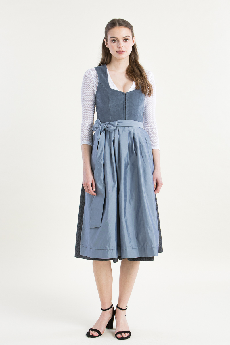 Dirndl Anneliese rauchblau