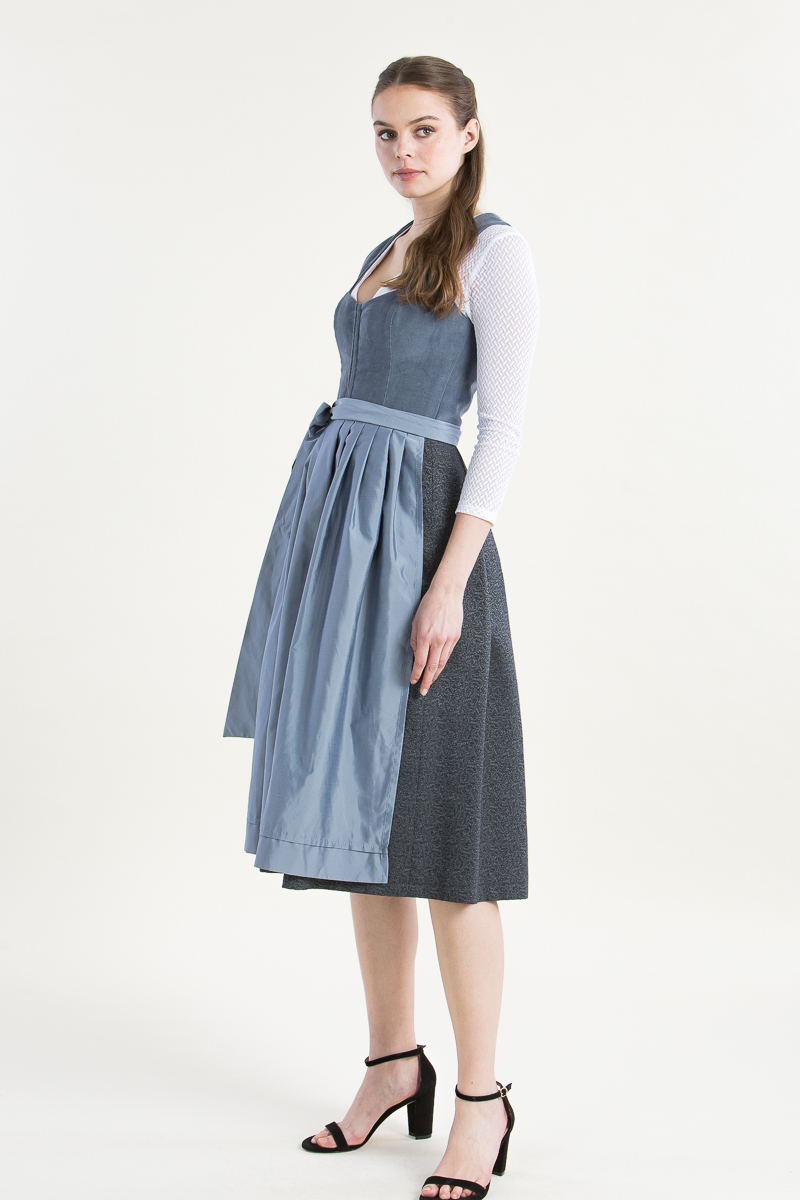 Dirndl Anneliese rauchblau