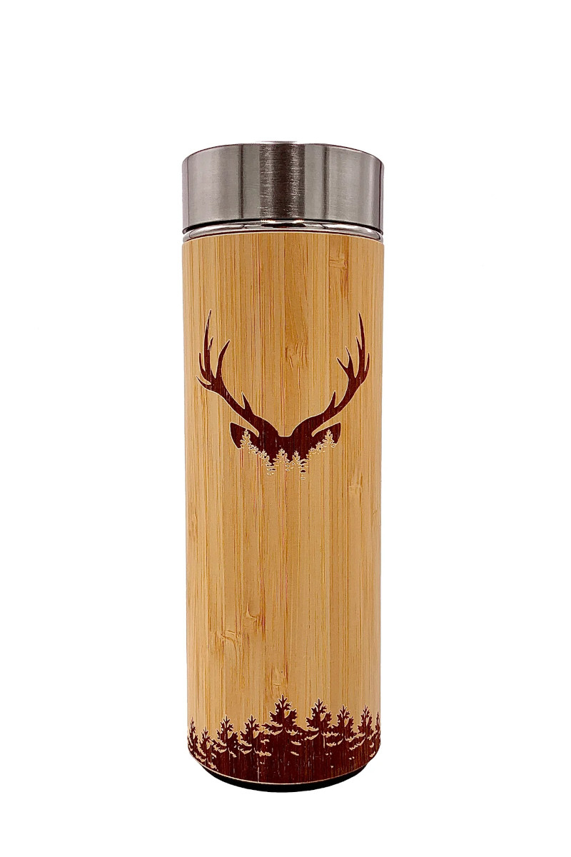 Holz Thermoskanne Black Forest