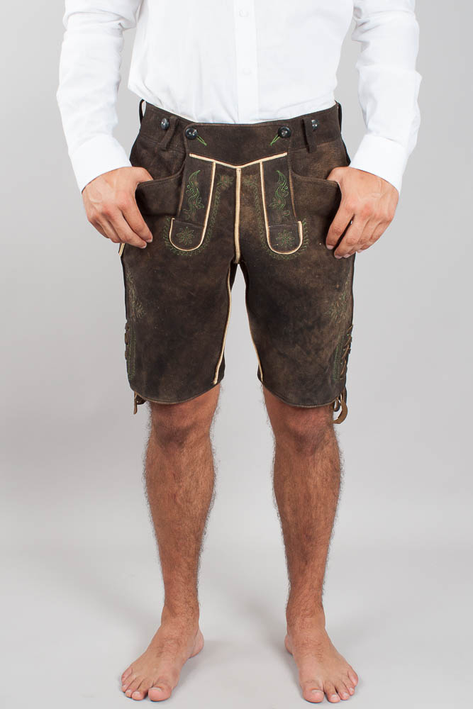 Meindl Herren Hirschlederhose Salzburg ahorn