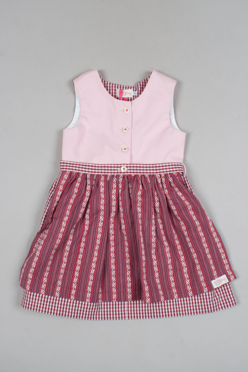 Wildfang Kinder Dirndl My Dirndl dark-red check 