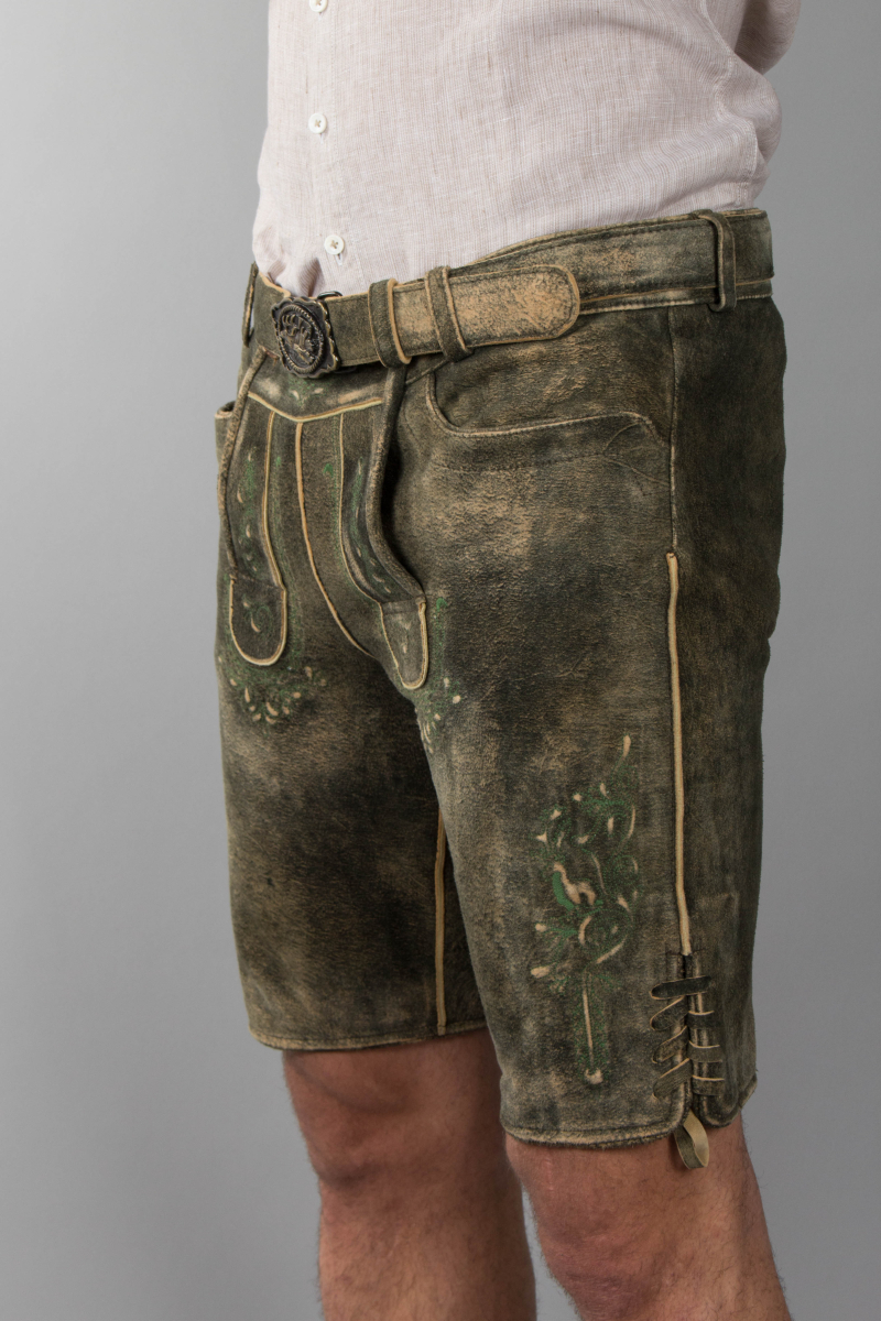 Maddox Herren Lederhose Feuerberg forest ZV-USED braun