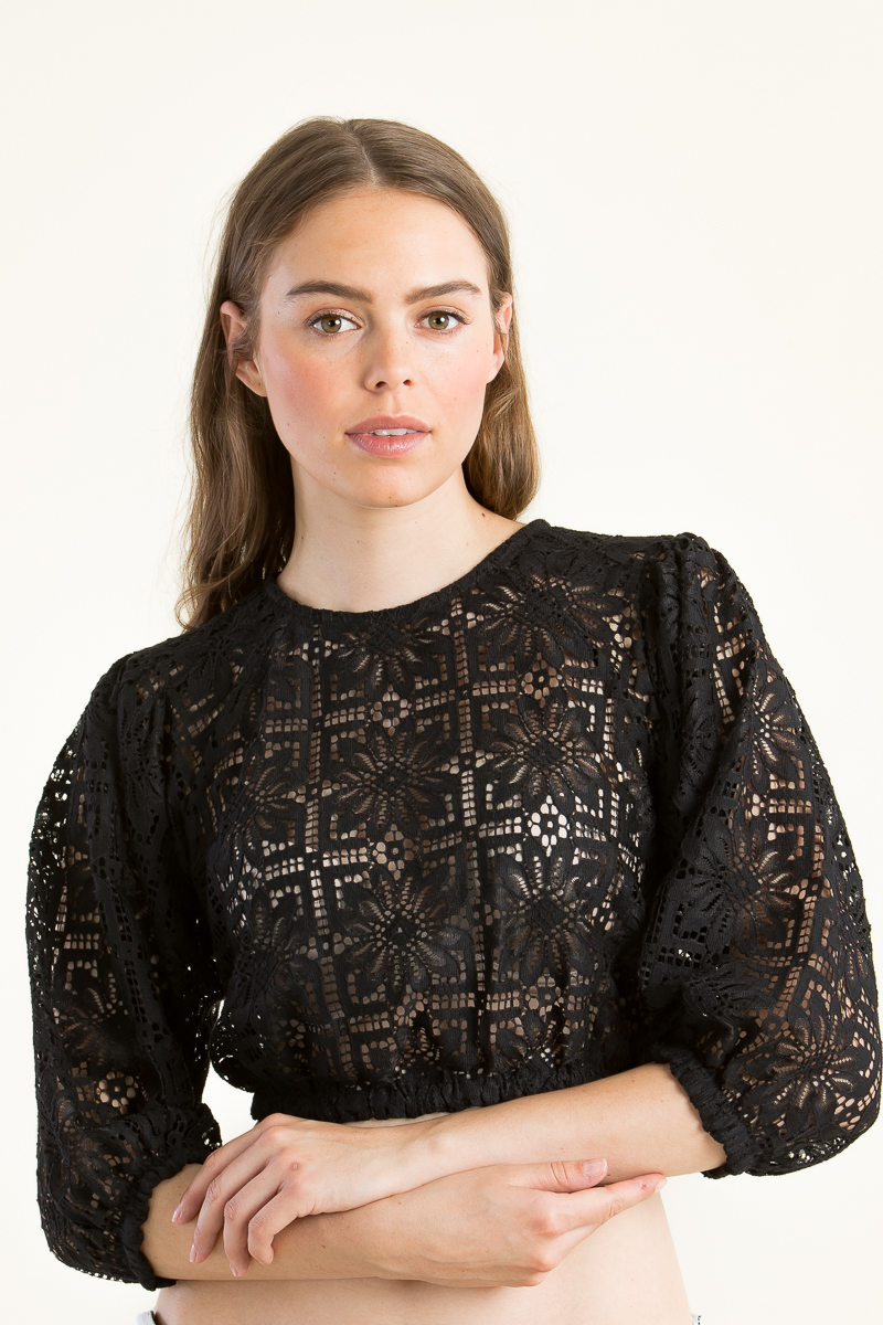 Oversized-Bluse Kinga 24837-1 schwarz