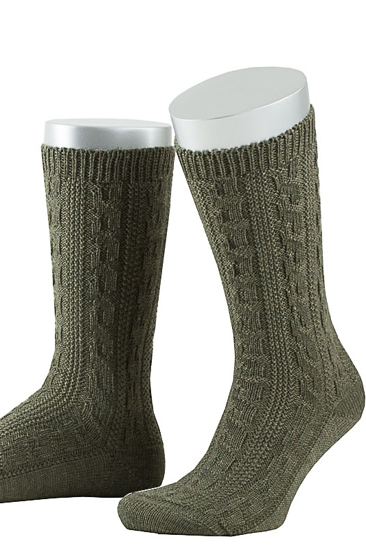 Lusana Herren Socken L5697-30 jägeroliv