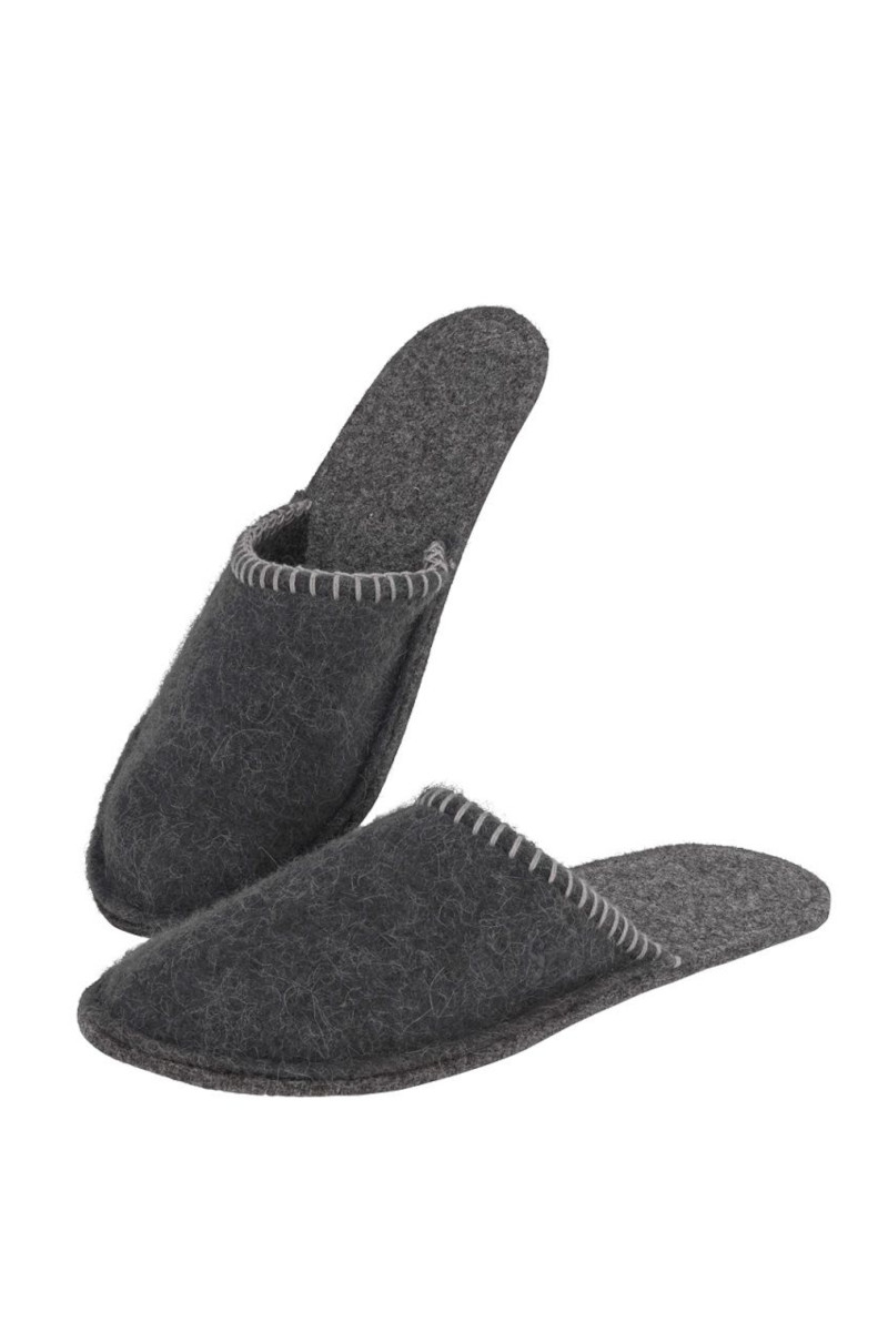 Hausschuhe Alma graphit unisex