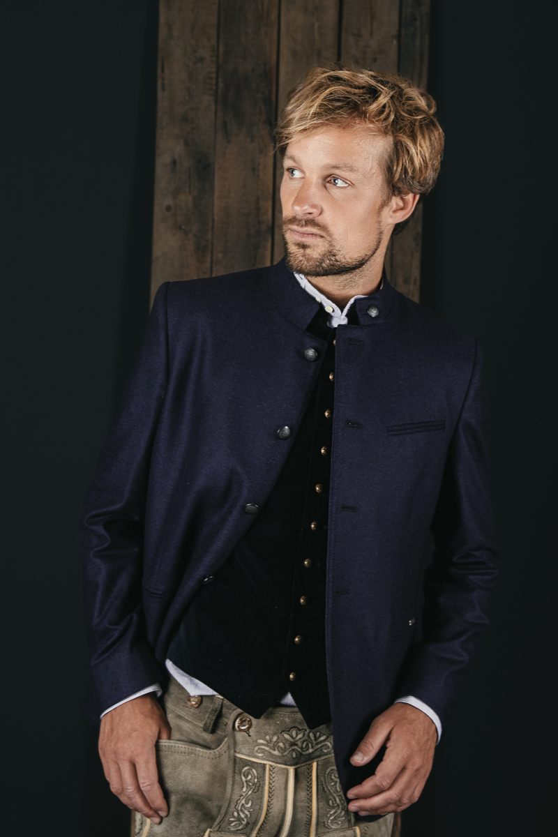 Trachtenjanker Bastian dunkelblau