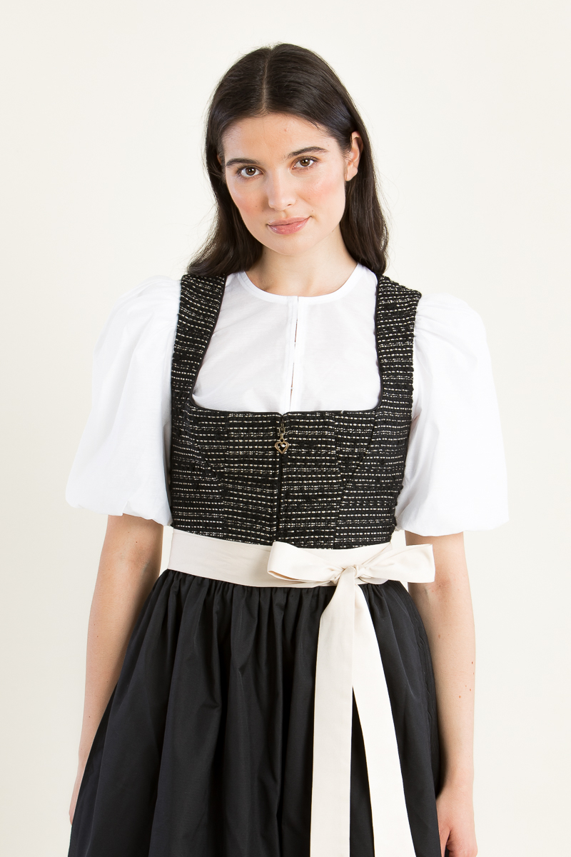 Dirndlbluse mit Puff Libby weiss