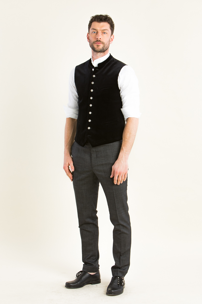 Trachtenhose 2113108 anthra gestreift