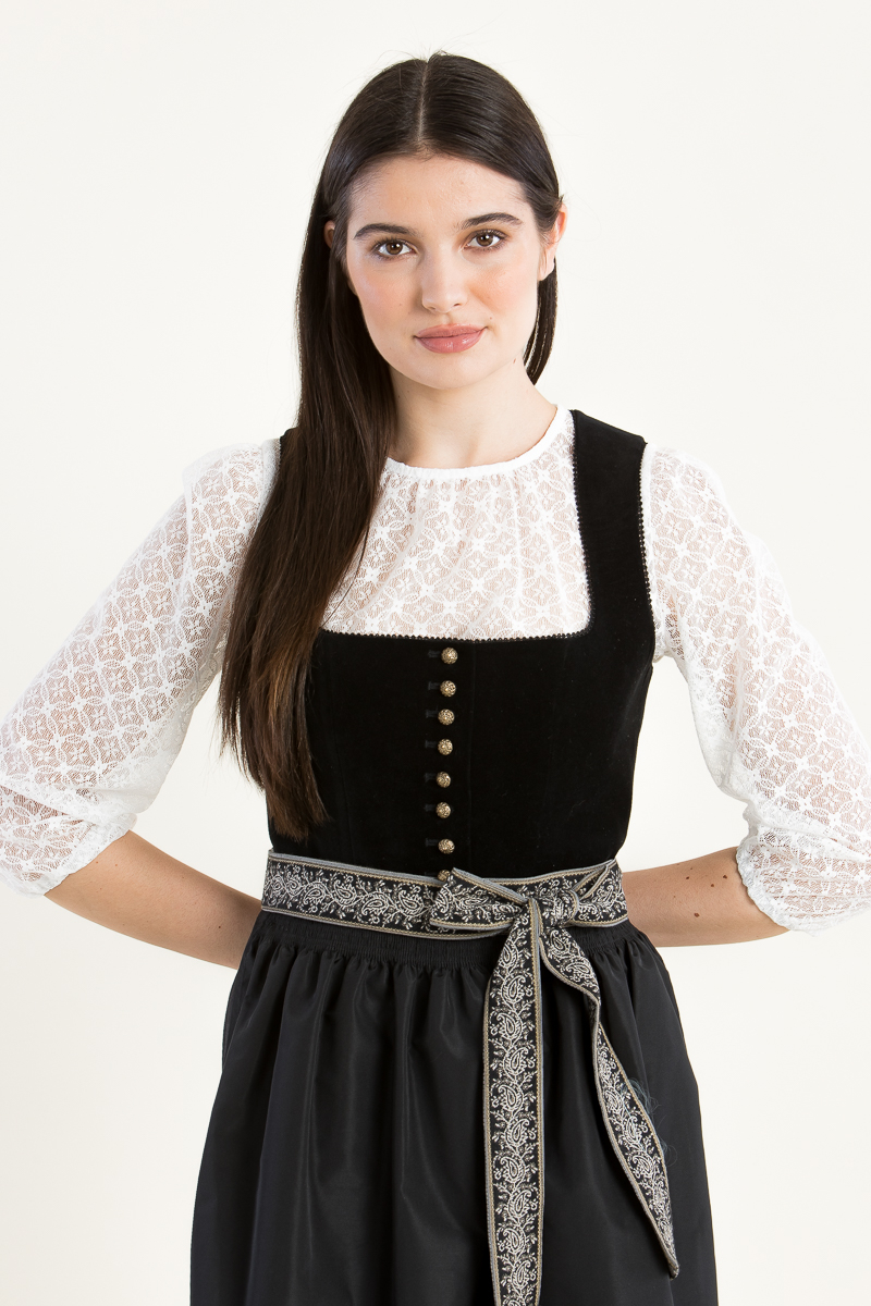 Dirndlbluse mit Puffarm Fiona ecru