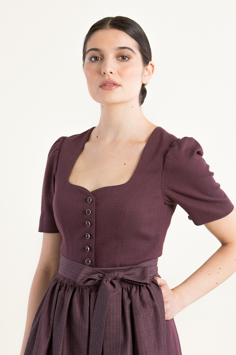 Dirndl Frieda weinrot 