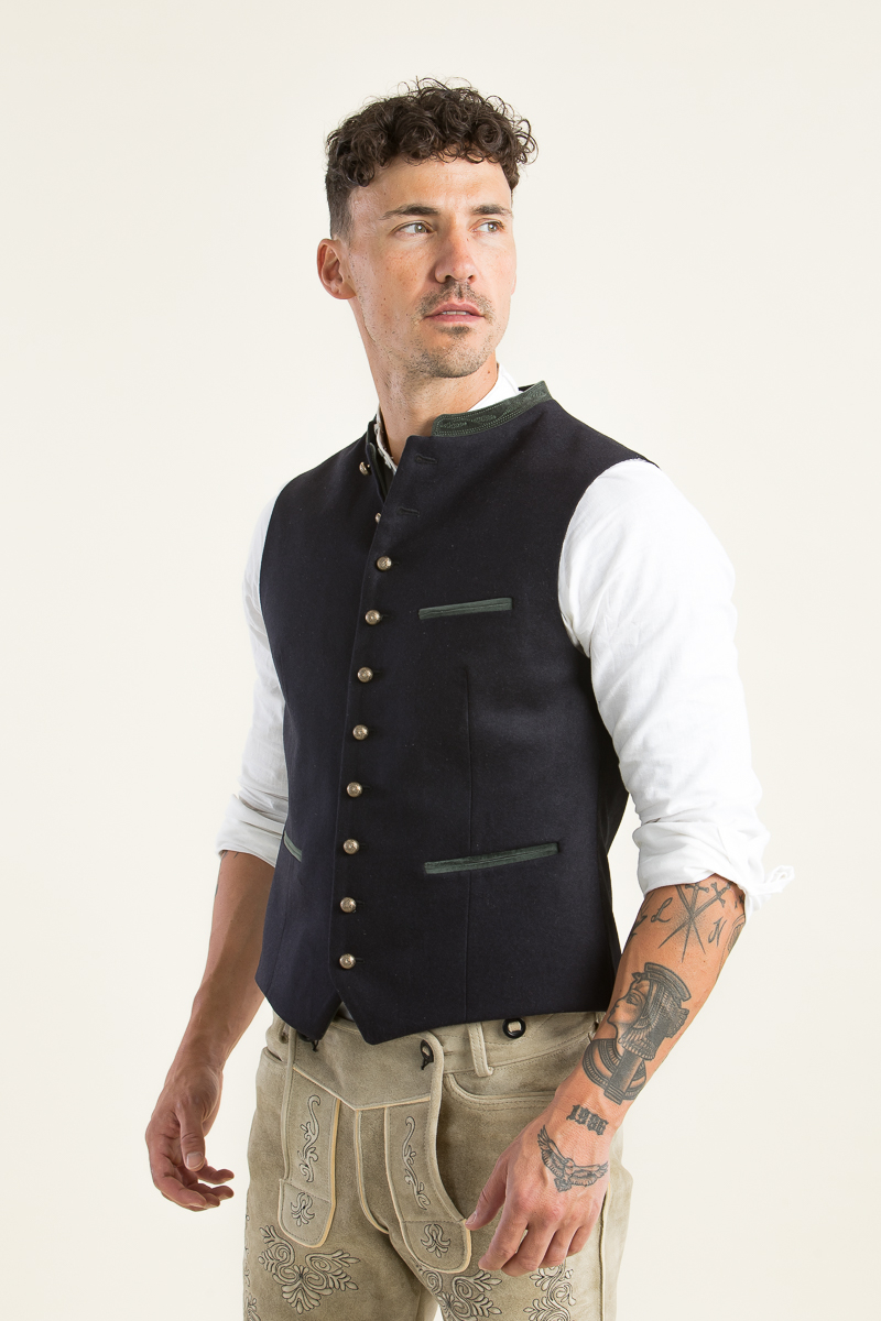 Trachtenweste Konstantin A004818-605 schwarzblau