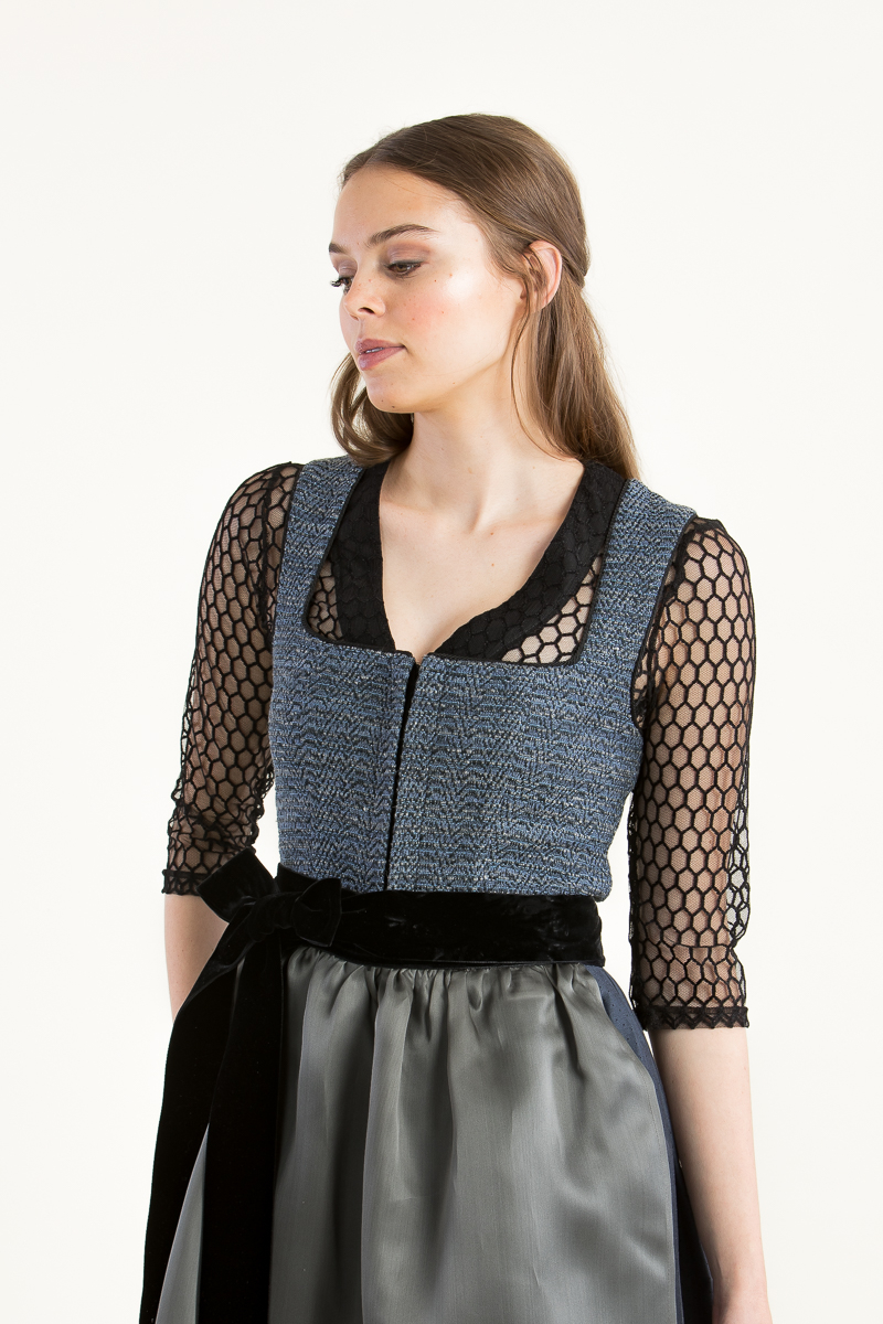 Dirndlbluse Lee A24522X-DA schwarz