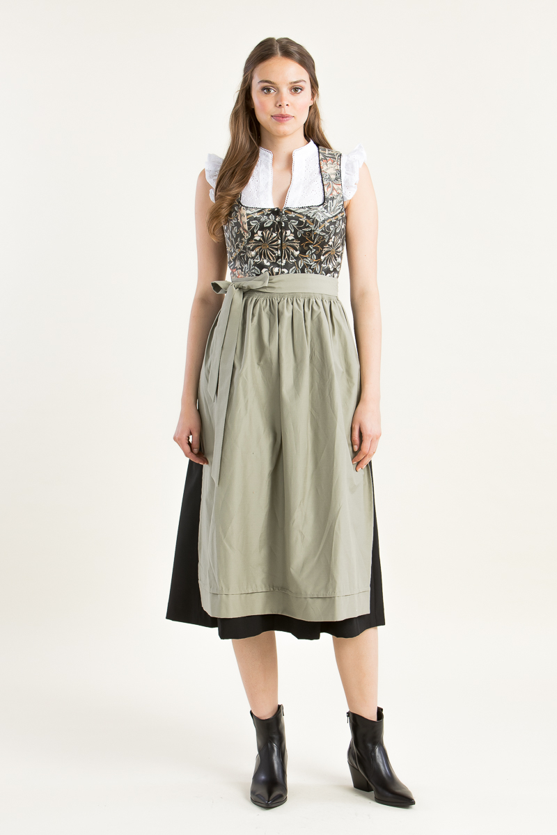 Samtdirndl Iva anthra/bunt gemustert 
