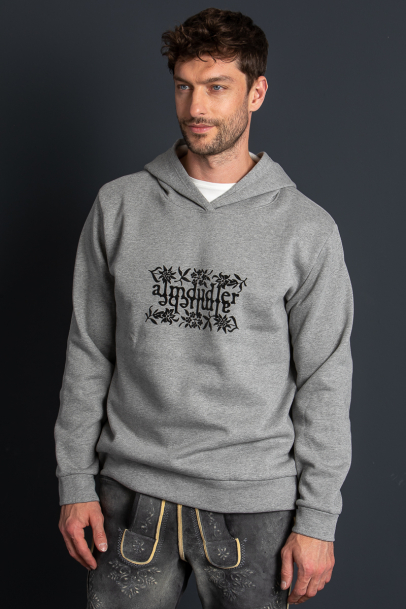 Almdudler Hoodie grau Herren