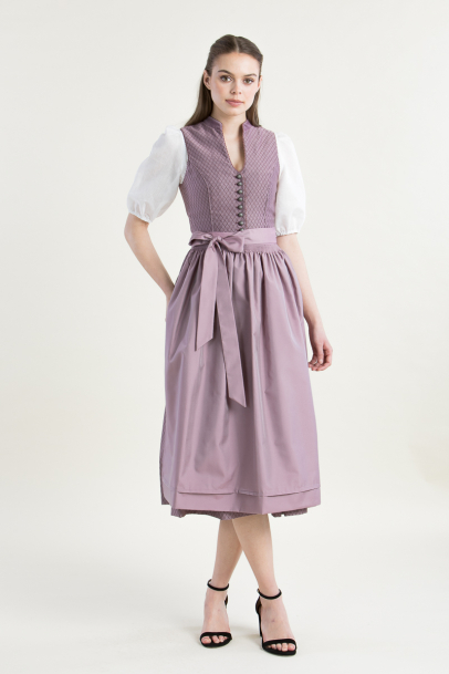 Hochgeschlossenes Dirndl Agnes altrosa