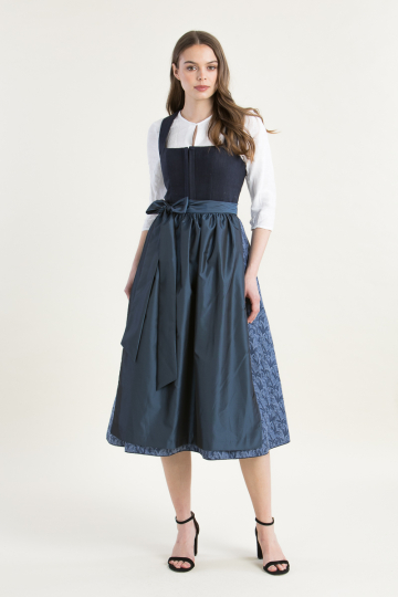 Dirndl Violet aus Leinen nachtblau