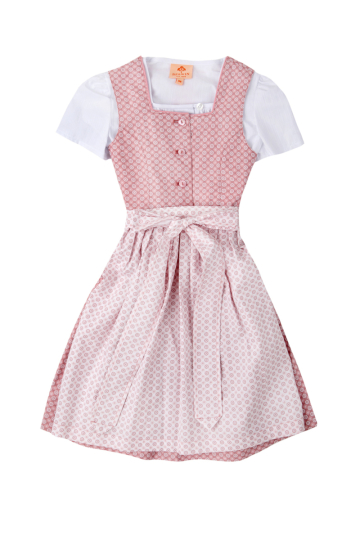 Kinderdirndl mit Bluse 551631-38 altrosa