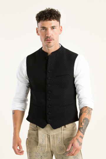 Trachtenweste Konstantin A004220-605 schwarzblau