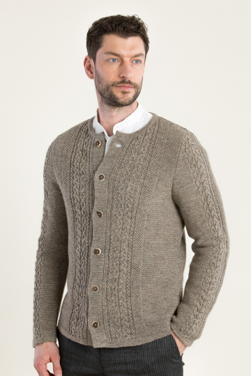Strickjanker j-121 hellbeige