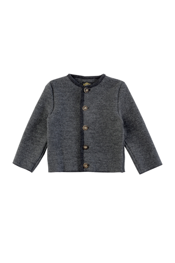 Kinder Strickjanker Wals grau