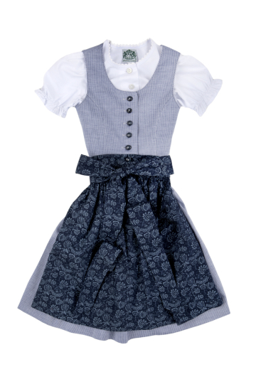 Kinderdirndl inkl. Bluse Bergsee 6003 blau