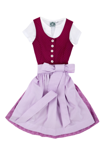 Kinderdirndl inkl. Bluse Bergsee 6008 beere